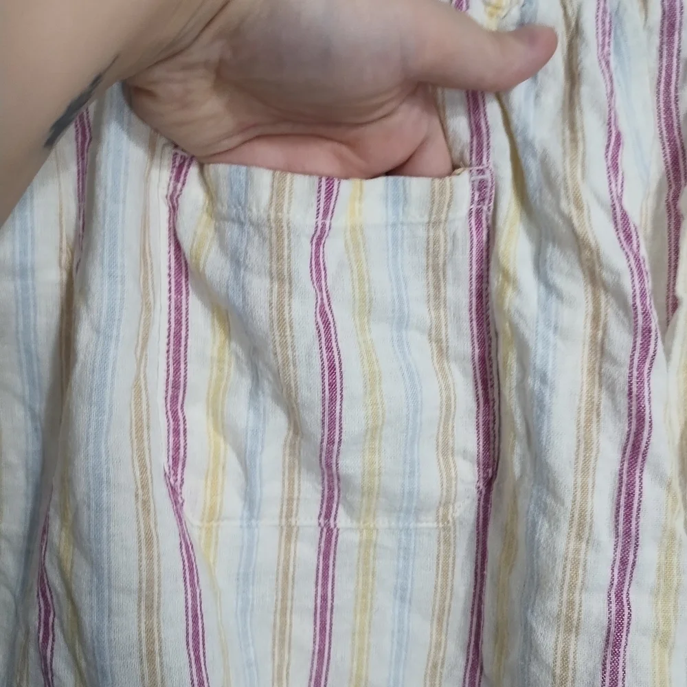 GAP Linen Blend Multicolored Pull On‎ Preppy Vacation Resortwear Boho Short XXL